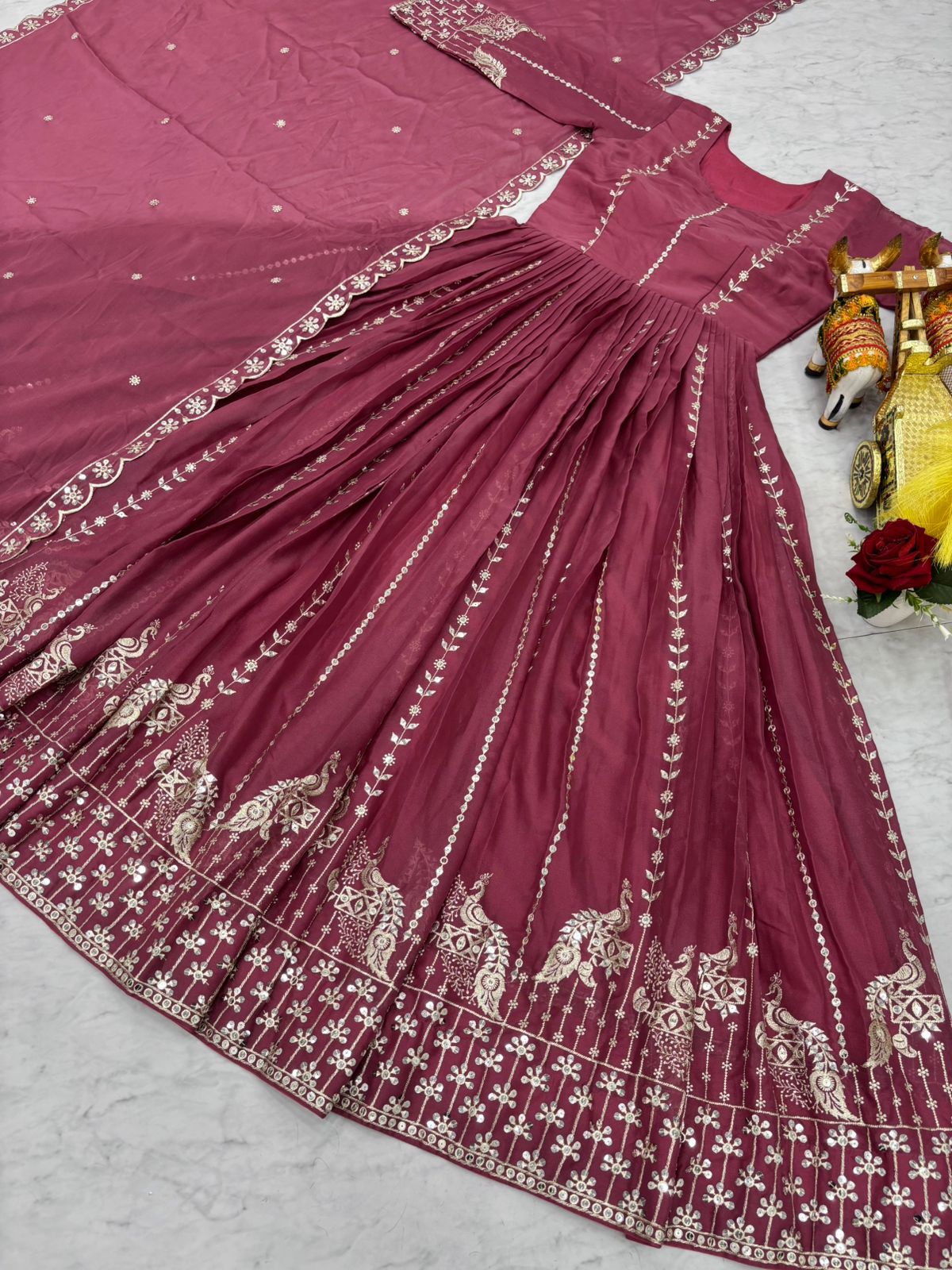 Festival Long Gown & Duptta👗