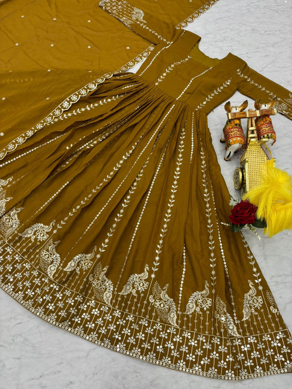 Festival Long Gown & Duptta👗