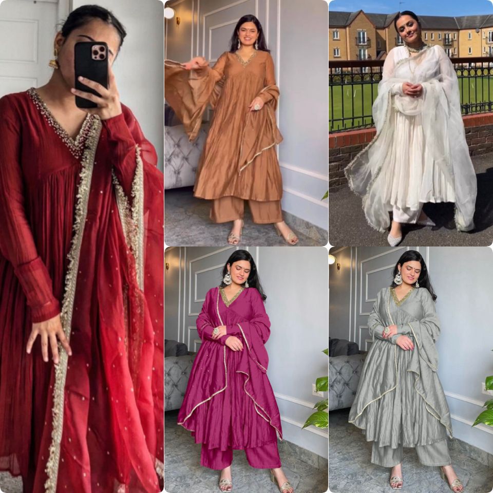 🧚‍♀️ PREMIUM DESIGNER READYMADE ALIA CUT GOWN & PLAZZO COLLECTIONS👜